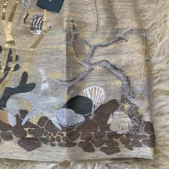 ZAC POSEN Ester Underwater Printed Knee-Length Skirt - Picture 11 of 15